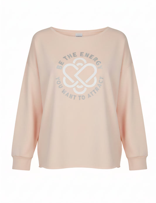 Womens oversized pink sweatshirt